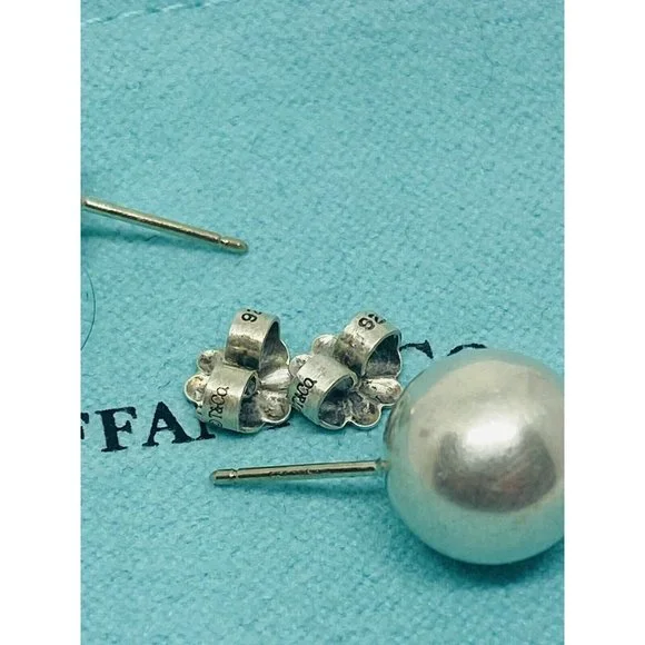 Tiffany Ball Stud Earrings Bead Hardwear hard wear Sterling
